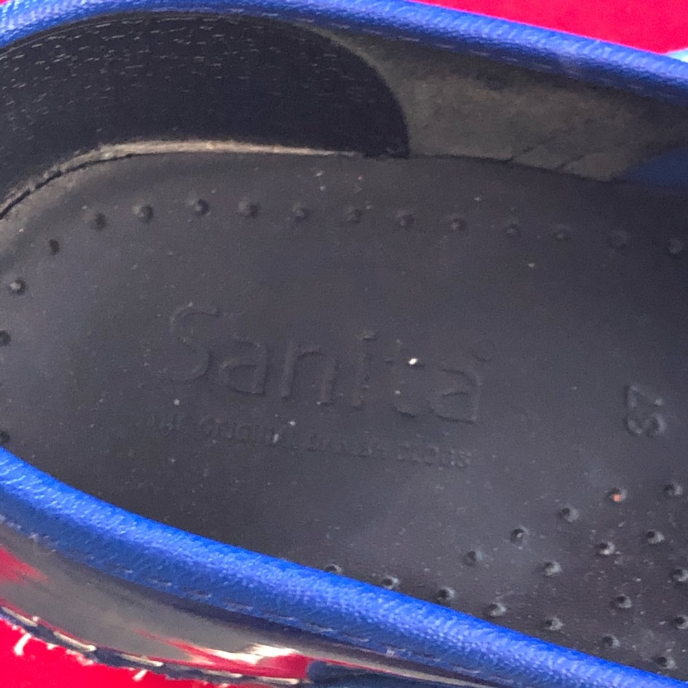 Sanita Shiny Blue Nursing Clogs EU 37 US 6.5 - 7 - Picture 13 of 13